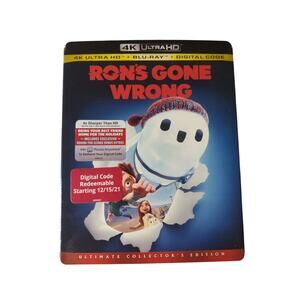 Ron's Gone Wrong 4K Ultra‎ Blu Ray With Slip Cover Ultimate Collector's Edition